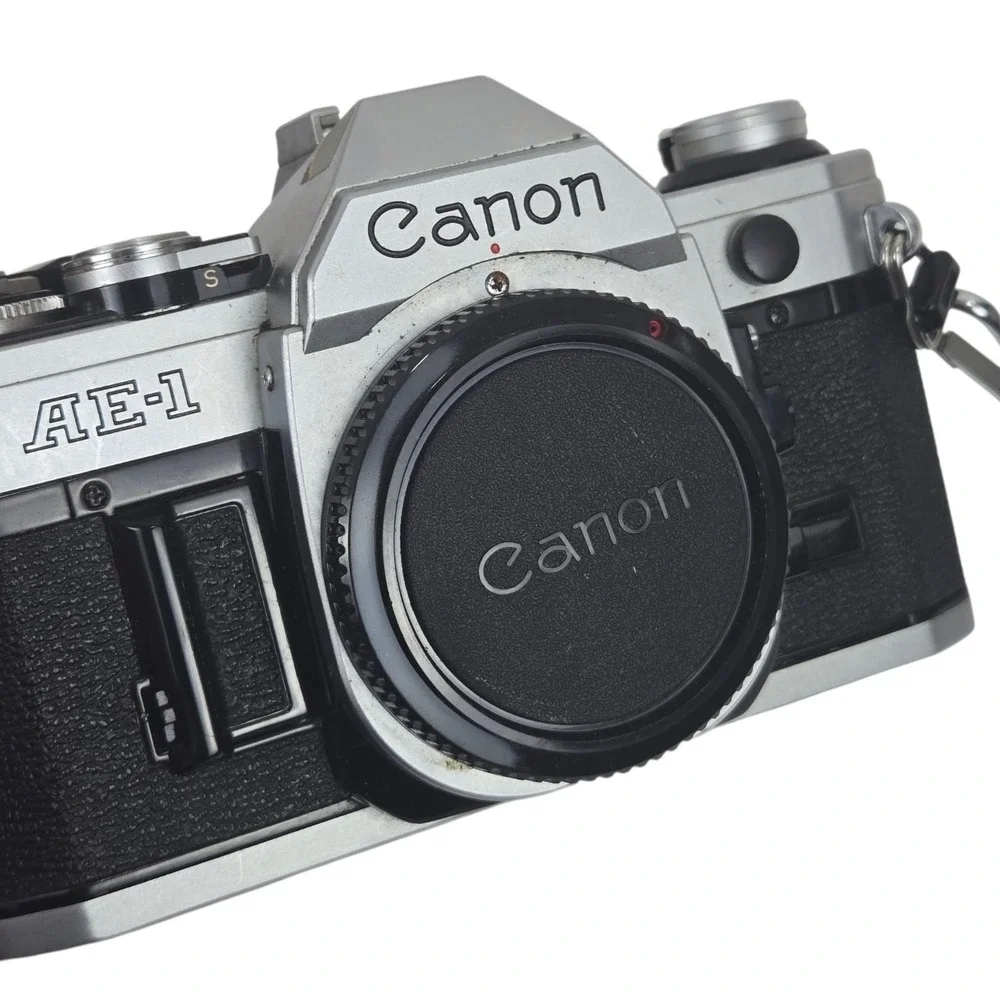 Canon AE-1 35mm SLR Film Camera w Canon 50mm f/1.8 FD Lens + Tons of Extras VID!